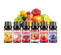 Aromático Para Difusor | 6 Unidades Refrescantes Y Estimulantes - de Fragancia con a Fruta de 10ml - Para Fabricación De Velas Relajación Meditación Navidad Año Nuevo Día De San Valentín
