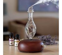 ArOmis Aromatherapy Difusor - Grado Profesional - Madera y Vidrio (Orbis Nox Vitis), Premium, Difusor de Aceite Esencial, Nebulizador, Nebulizador, Máquina Nebulizadora, Sin Agua