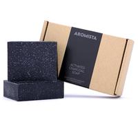 AROMISTA Jabón natural hecho a mano, 2 x 120 g (jabón de carbón activado)