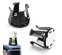 AROMUJOY 2 Pcs Portavasos para Automóvil Ajustable, Soporte Universal para Botella de Coche, Expansor de Portavasos para Coche con Brazos Expandibles para Latas De Bebidas,Tazas Termo, Cenicero