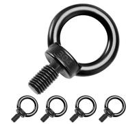 AROMUJOY Tornillo de ojo M8 x 15, 5 unidades, tornillos de ojo de acero inoxidable 304, pernos redondos con rosca para colgar y fijar, capacidad de carga: 80 kg