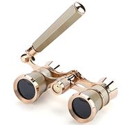 Aroncent Opera Glasses Binoculares 3X25 Gafas de teatro Mini Binocular Compacto con Mango para Adultos Niños Mujeres en Ópera Concierto Musical