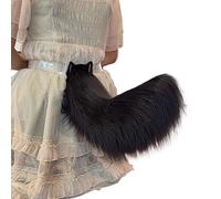 Aroogudo Cola eléctrica motorizada de cola sintética para cosplay y paty, accesorios esponjosos y suaves para la ansiedad social, accesorios eléctricos para mascotas, gatos, zorros/cola de lobo (cola