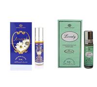 Aroosah & Lovely Concentrated Perfume Oil Pack of 2 | Long-Lasting Alcohol-Free Attar for Men & Women | 6ml Each Roll-On