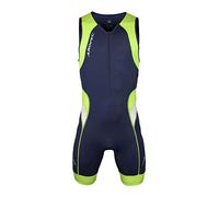 Aropec Lime - Mono Deportivo de Lycra - triatlón Hombres Traje, Traje, Hombre, Color Navy/Lime, tamaño Large