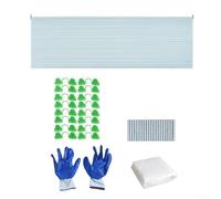 Aros de jardín para construir marcos de invernadero, soporte de túnel de cultivo para cama elevada, kit de aros de cubierta de fila con conectores y abrazaderas para protección contra heladas de