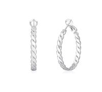 Aros de Plata VEEDOFA para Mujer - Aros de Plata Sterling 925 - Grandes Hipoaalergénicos y Livianos para Mujer