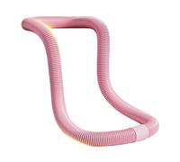 Aros De Resorte Suave Hula Hoops Aro de Fitness ponderado, Resorte portátil, diseño silencioso, Cintura Plegable, Ejercicio tonificación del Vientre for Gimnasio en casa(Pink)