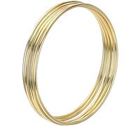 Aros Dorados de Metal Paquete de 4 - Aros de Macramé para Atrapasueños y Manualidades (4 Pulgadas)