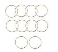 Aros Florales Metal,10 PCS 75mm Aros de Metal Dorado Círculo Atrapasueños Metal Anillos de Atrapasueños Aros Metalicos Manualidades Metal para DIY Boda Corona Decoración