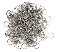 Aros para Llaves con Cadena 200 Piezas, Zinc Aleación, 25mm Redondos, Accesorios DIY - Duraderos y Resistentes a la Corrosión, Ideal para Manualidades y Uso Diario