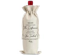 Arosedmo Regalos de bolsa de vino para despedirse, jubilación, despedida, despedida, regalos para mujeres, amigos, profesores, compañeros de trabajo, jefes, decoraciones de fiesta, regalos para nuevos