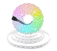 Arotelicht 24V Tira de LED RGB 5m SMD5050 300Leds Cadena de luz flexible sin adaptador Tira de luz autoadhesiva 60LEDs/m IP20, se puede cortar Tiras de LED para decoración de interiores