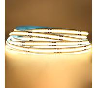 Arotelicht 5m 12V Tira de LED COB Blanco cálido 3000K tira de luz COB sin adaptador Regulable Tiras de luces LED 320LEDs/m IP20 para dormitorio Cocina Decoración interior del hogar