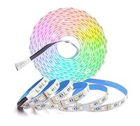 Arotelicht 5M 24V Tira de LED RGBW Tira LED Blanco cálido 5050SMD 300LEDs Tiras de LED autoadhesiva No impermeable Cadena de luz Decoración de tira de luz para el hogar, la habitación, la fiesta