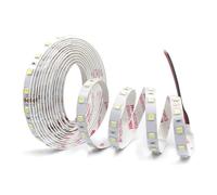 Arotelicht 5M Tira LED 24V Blanco frío 6000K 300LEDs, sin adaptadores Luz 5050 Cinta LED autoadhesiva IP20 Iluminación interior para cocina, armario, fiesta, decoración de habitaciones