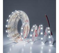 Arotelicht 5M Tira LED 24V Blanco frío 6000K 300LEDs, sin adaptadores Luz 5050 Cinta LED autoadhesiva IP20 Iluminación interior para cocina, armario, fiesta, decoración de habitaciones