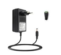 Arotelicht Adaptador 24V 2A Tira de LED Fuente de alimentación de Corriente Euro Plug para 3528/5050 COB Tira de LED 48W Fuente de alimentación de Enchufe máximo, Adaptador AC100-240V