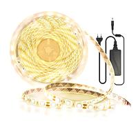 Arotelicht Tira de luces LED de 5 m, IP65, resistente al agua, 4000 K, blanco neutro, 12 V, 300 ledes, con fuente de alimentación 5050SMD, tira de luz, 60 LEDs/M