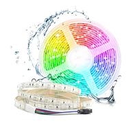 Arotelicht Tira de luces LED RGB de 24 V, 5 m, resistente al agua, IP65, 300 ledes, 5050 SMD, tira de luces LED, tira de luces LED para interior y exterior, RGB, 60 ledes/M