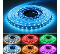 Arotelicht Tira LED RGB CCT Tira de luces LED de 24V, 5M, 5en1, RGBCW, cambio de color, RGB+CCT (2700K hasta 6000K), 300ledes, para casa, habitación, fiesta, decoración de bodas