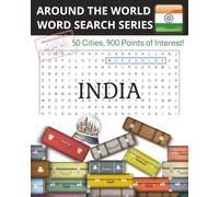 Around The World Word Search Series: India: Word Search Book: India Word Search Puzzle Book: Word Search Puzzles with Easy to Read Large Print about Indian Cities | 8x10 inches | Great gift!