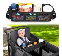 AROUY Accesorio para bandeja de aperitivos para cochecito, bandeja universal para cochecito, accesorios Wonderfold Wagon W2, bandeja de aperitivos para niños, bandeja de aperitivos fácil de limpiar