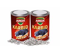 AROX carburo de 2 x 1 kg - Gránulos de carburo de calcio - Calidad premium - para jardín, exterior y uso en exteriores - fuerte efecto - fiable y duradero