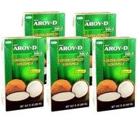 Aroy-D - Leche de coco - Paquete de 5 (5 x 500 ml)