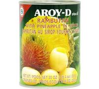 Aroy-D Rambután y Piña en Jarabe 565 g