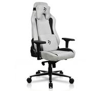 Arozzi Fabric Gaming Chair Vernazza Supersoft Light Grey | ergonómico, altura ajustable, asiento grande y espacioso, cojines de apoyo, diseño sueco, teletrabajo