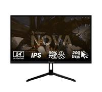 Arozzi Nova 24" Monitor Gaming IPS FHD 200 Hz, 1 ms, FreeSync, HDR, Altavoces Integrados - Negro