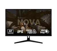 Arozzi Nova 32" Monitor Gaming IPS QHD 2560×1440, 180 Hz, 1 ms, FreeSync, HDR, Altavoces Integrados - Negro