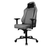 Arozzi Primo - Silla de juego de cuero de primera calidad color marrón con almohada de cuello suave, altura ajustable, asiento espacioso y ruedas grandes de primera calidad - PRIMO-PREM-BWN