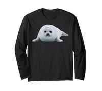 ARP Seal Pup Arctic Wildlife Cute Baby Animal Design Manga Larga