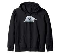 ARP Seal Pup Arctic Wildlife Cute Baby Animal Design Sudadera con Capucha