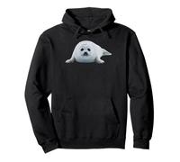 ARP Seal Pup Arctic Wildlife Cute Baby Animal Design Sudadera con Capucha