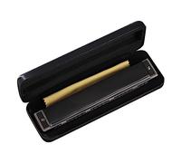 Arpa armónica para llave de C con 24 agujeros, polifonía órgano diatónica, boca con funda para Blues Folk