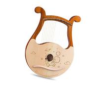 arpa, Arpa de lira de 19 cuerdas, arpa de caoba, instrumento musical con cuerdas de repuesto y llave de afinación for principiantes.