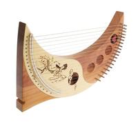 Arpa De 19 Cuerdas De Lira Instrumento De Cuerda Cuerpo De Madera Diseño Portátil Colores Surtidos