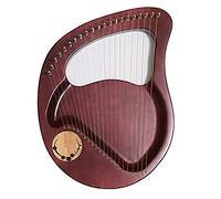 Arpa De 21 Cuerdas, Instrumento De Cuerda De Madera Maciza De Caoba, Con Llave De Ajuste, Cuerda De Repuesto, Manual De Instrucciones, Para Adultos, Niños, Principiantes, Amantes (Color : Red)