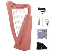 Arpa de caoba de 15 cuerdas, arpa celta irlandesa de cuerdas de nylon con bolsa duradera, llave de afinación y cuerdas de repuesto, adecuada for amantes de la música, principiantes, niños, adultos (C