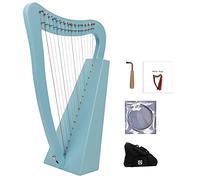 Arpa de caoba de 15 cuerdas, arpa celta irlandesa de cuerdas de nylon con bolsa duradera, llave de afinación y cuerdas de repuesto, adecuada for amantes de la música, principiantes, niños, adultos (C