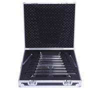 Arpa de cristal de cuarzo con diseño de terapia de sonido de 432 Hz con 8 notas y caja de aleación de alúmina,Transparent