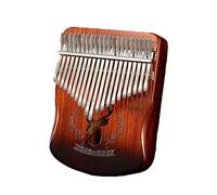 Arpa De Dedo Piano De Pulgar De 21 Teclas Piano De Dedo De Madera De Cebra Asidero Instrumento Musical Portátil Patrón De Ciervo De Cintura Delgada Premium Regalos P C