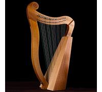 Arpa De Lira, 19 Cuerdas Arpa De Caoba De Madera Cuerdas De Nailon Instrumento De Arpa De Lira Para Niños Adultos Y Principiantes Instrumento Musical Con Llave De Afinación Y Bolsa De Transporte