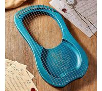 Arpa de lira de 15, 16, 19, 21, 23 y 24 cuerdas, instrumento musical portátil para principiantes, arpa de regazo con funda de transporte, llave de afinación de cuerdas de repuesto, púas y manual (co