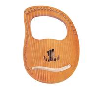 Arpa de Lira de 16 Cuerdas, Piano de Dedo de Caoba con Herramienta de afinación for Regalo for Principiantes, Instrumentos Musicales, Arpa de Lira con patrón de Panda de Madera para Adultos