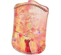Arpa de Lira de 17 cuerdas, instrumento Musical transparente con patrón de gato, ballena y ciervo, arpa de Piano con palanca de afinación for amantes de la música Arpa De Lira(Color:Deer)