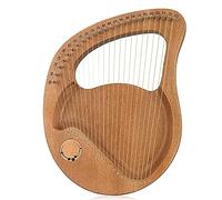 Arpa De Lira De 24 Cuerdas, Madera Maciza De Caoba, El Mejor Regalo Para Los Amantes De La Música Principiantes, Con Llave De Afinación, Cuerda De Repuesto Y Tutorial De Música En Inglés